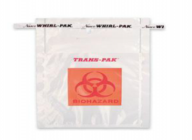 Trans-Pak取样袋,带生物危害标记